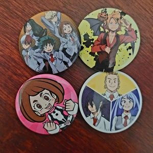 My Hero academia anime Otaku buttons